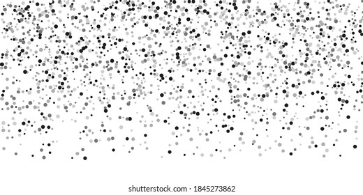  Confeti de brillo plateado sobre un fondo blanco. Ilustración de una gota de partículas brillantes. Elemento decorativo. Lujo para su diseño, tarjetas, invitaciones, regalo, vip. 