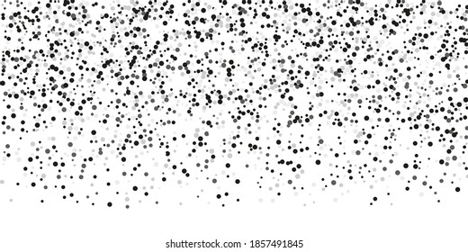  Silver glitter confetti on a white background. Illustration of a drop of shiny particles. Decorative element. Luxury background for your design, cards, invitations, gift, vip. 