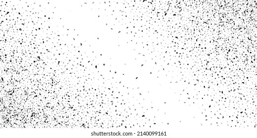  Silver glitter confetti on a white background. Illustration of a drop of shiny particles. Decorative element. Luxury background for your design, cards, invitations, gift, vip. 