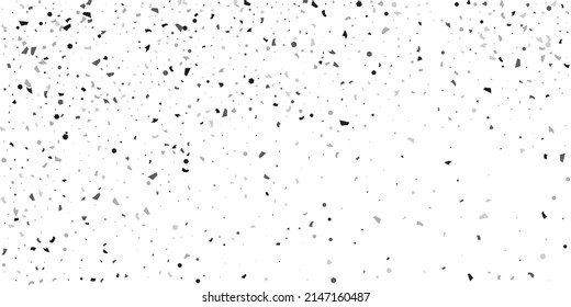  Confeti de brillo plateado sobre un fondo blanco. Ilustración de una gota de partículas brillantes. Elemento decorativo. Lujo para su diseño, tarjetas, invitaciones, regalo, vip. 