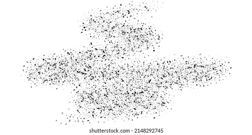  Silver glitter confetti on a white background. Illustration of a drop of shiny particles. Decorative element. Luxury background for your design, cards, invitations, gift, vip. 