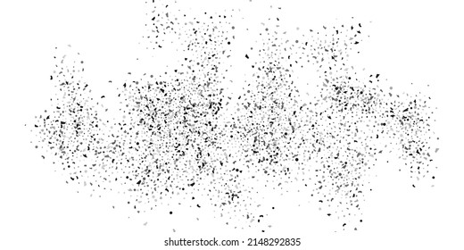  Silver glitter confetti on a white background. Illustration of a drop of shiny particles. Decorative element. Luxury background for your design, cards, invitations, gift, vip. 