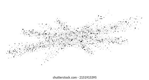  Silver glitter confetti on a white background. Illustration of a drop of shiny particles. Decorative element. Luxury background for your design, cards, invitations, gift, vip. 