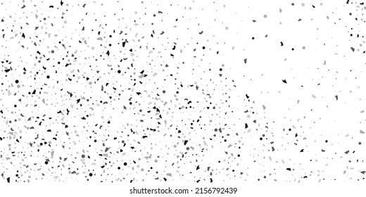  Silver glitter confetti on a white background. Illustration of a drop of shiny particles. Decorative element. Luxury background for your design, cards, invitations, gift, vip. 