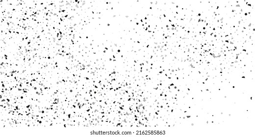  Confeti de brillo plateado sobre un fondo blanco. Ilustración de una gota de partículas brillantes. Elemento decorativo. Lujo para su diseño, tarjetas, invitaciones, regalo, vip. 