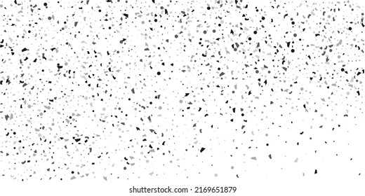  Silver glitter confetti on a white background. Illustration of a drop of shiny particles. Decorative element. Luxury background for your design, cards, invitations, gift, vip. 