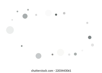 Silver glitter confetti on a white background. Illustration of a drop of shiny particles. Decorative element. Luxury background for your design, cards, invitations, gift, vip. 