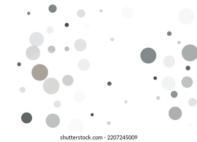 Silver glitter confetti on a white background. Illustration of a drop of shiny particles. Decorative element. Luxury background for your design, cards, invitations, gift, vip. 