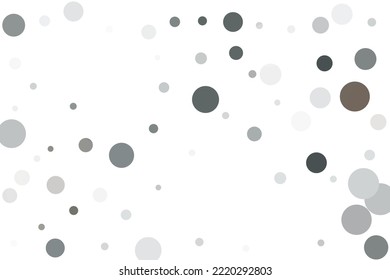 Silberglitter Konfetti auf weißem Hintergrund. Illustration eines Tropfens glänzender Partikel. Dekoratives Element. Luxuriöser Hintergrund für Ihr Design, Karten, Einladungen, Geschenk, Vip. 