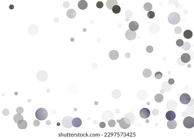 Silver glitter confetti on a white background. Illustration of a drop of shiny particles. Decorative element. Luxury background for your design, cards, invitations, gift, vip. 