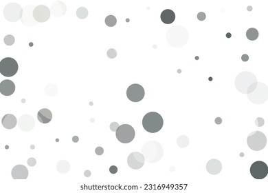 Silver glitter confetti on a white background. Illustration of a drop of shiny particles. Decorative element. Luxury background for your design, cards, invitations, gift, vip. 