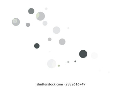 Silberglitter Konfetti auf weißem Hintergrund. Illustration eines Tropfens glänzender Partikel. Dekoratives Element. Luxuriöser Hintergrund für Ihr Design, Karten, Einladungen, Geschenk, Vip. 