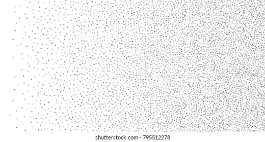 Silver glitter confetti on a white background. Illustration of a drop of shiny particles. Decorative element. Luxury background for your design, cards, invitations, gift, vip.