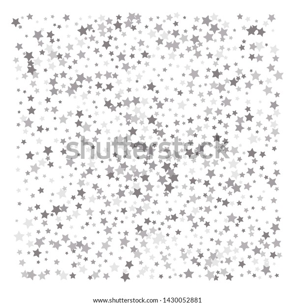 Silver Glitter Falling Stars Silver Sparkle Stock Vector (Royalty Free ...
