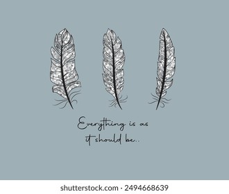 Silver glitter leaves hand drawn and slogan vector illustration design for t shirt, fashion print, poster, sticker, card and other uses.