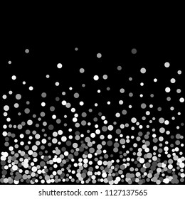 Silver Glitter Particles Background Effect Sparkling Stock Vector ...