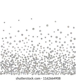 Silver Glitter Particles Background Effect Sparkling Stock Vector ...