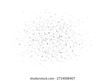 Partículas de brillo plateado, dispersión de confeti brillante. Decoración brillante festiva para la celebración, boda, fiesta