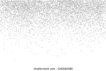 Silver glitter sparkle on a transparent background. Silver Vibrant background with twinkle lights. Vector illustration.