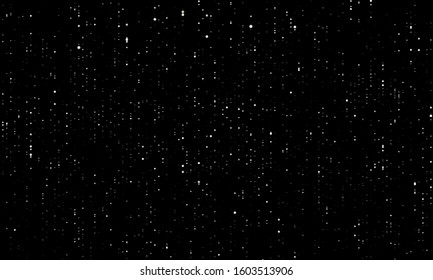 Silver glitter texture. Abstract particles. Sparkle glitter background. Vector illustration. Falling confetti.