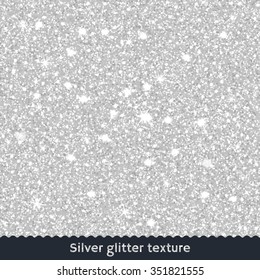 Silver Glitter Texture Or Background