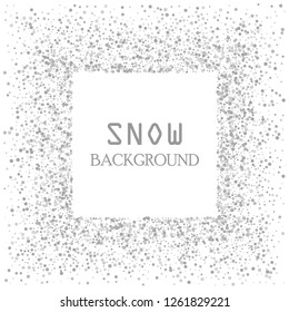 Silver glitters on a white background. Abstract vector background.