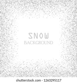 Silver glitters on a white background. Abstract vector background.