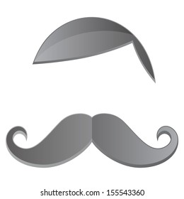 silver glossy art whiskers