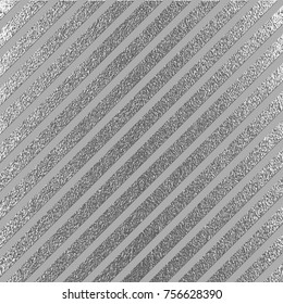 Silver glossy texture. Metallic pattern. Argent Grunge background. Trendy template for New Year, Wedding, Birthday, Flyers, Logo Banners Party Invitation card.