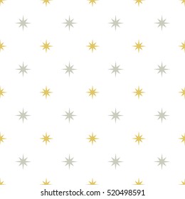 Silver and gold stars pattern illustration