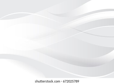 Silver Gradient Abstract Line And Wavy Background