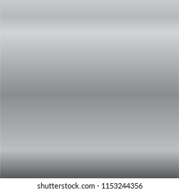 Silver gradient background. Silver design texture for ribbon, frame, banner. Abstract silver gradient template. Metal shine steel plate. Metallic light chrome pattern Vector illustration