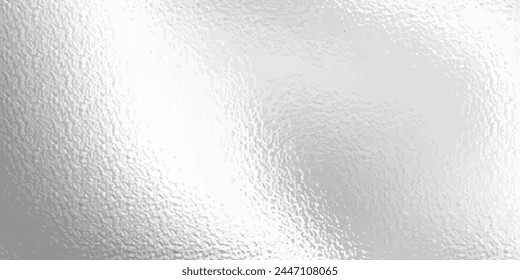 Fondo de degradado plateado. Papel de aluminio, efecto brillo. Patrón gris metálico cromado. Textura de ruido de gradación. Ilustración abstracta del Vector para el Web, tarjeta, bg, diseño del certificado