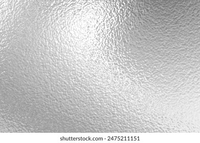 Silver gradient background. Foil paper, glitter effect. Chrome metal grey pattern. Gradation noise texture. Vector abstract illustration for web, card, bg, certificate design