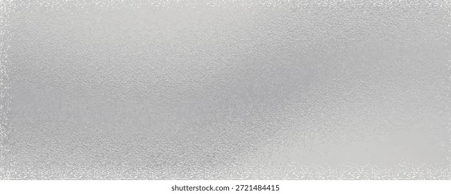 Fundo de gradiente de prata. Papel de folha metálica, efeito de brilho. Padrão cinza de metal cromado. Textura de ruído de gradação. Ilustração abstrata vetorial para web, card, bg, design de certificado

