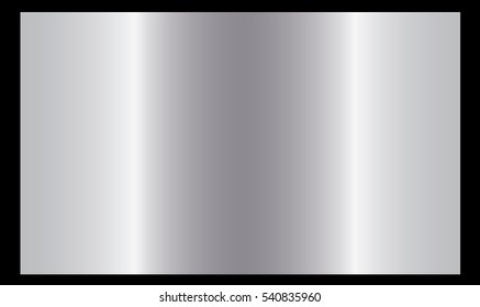 Silver gradient background vector icon texture metallic illustration. Realistic abstract design seamless pattern for frame, ribbon, banner, coin and label. Elegant light and shine template