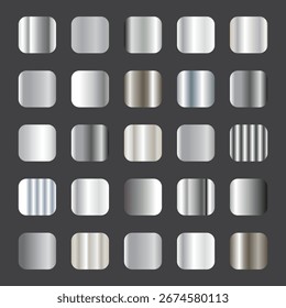 Silber Farbverlauf Farbpalette Hintergrund Vektorgrafik