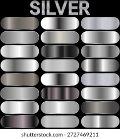 silver gradient. silver color palette. gradient silver color. silver plates.