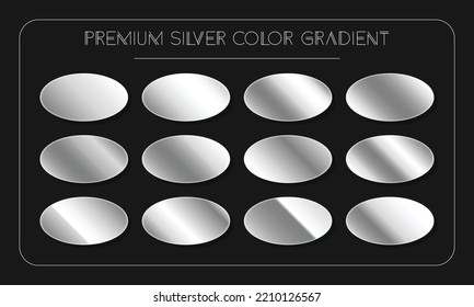 silver gradient colour palette catalog samples in RGB HEX pastel   neon