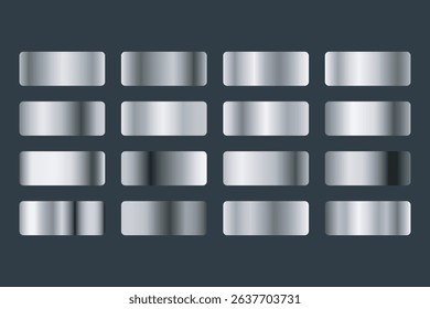 silver gradient pattern palette collection set