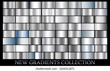 Silver Gradient Set Background Vector Icon Stock Vector (Royalty Free ...