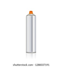 Silver Graffiti Spray Can Vector Illustration Stock Vector (Royalty ...