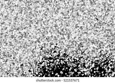 Silver grainy abstract texture.  Snowfall effect. Distress overlay textured. Flat design element. Vector illustration,eps 10.