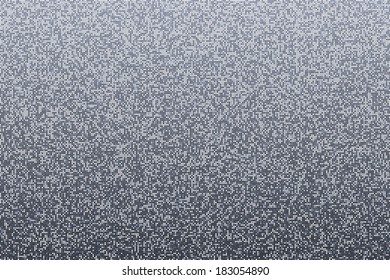 Silbergrauer, nahtloser, glänzender, glänzender, rundes Paillettes. funkelnder glänzender Techno-Hintergrund. Grauer Hintergrund, Vektorgrafik