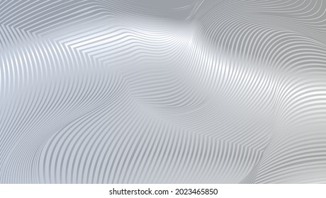  Silver gray wavy line texture abstract background