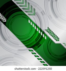 Silver green Light Abstract Technology background for computer graphic website internet and technology.