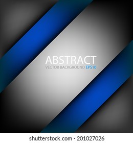 Silver grey background label modern vector background overlap with blue color multi paper lighting square for text and message website design