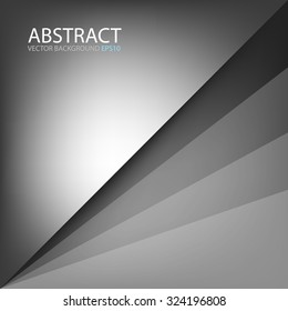 Silver grey background vector paper overlap layer and white space for text and message background design