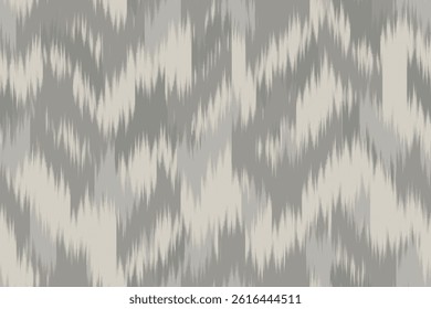 Silver grey ikat glitch blur, ornament endless colorful stripe blurred pattern fashion textile beautiful ethnicity ogee canvas print abstract dynamic hand draw fabric grunge cloth design