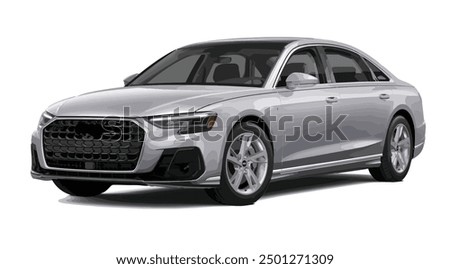 silver grey sedan car art design icon logo sign auto vector model benz a8 a7 a6 a5 a4 a3 a2 a1 template
